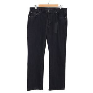 NWT Edwin Simone Mid-Rise Straight Leg Button Fly Denim Jean Maire Black Size 30